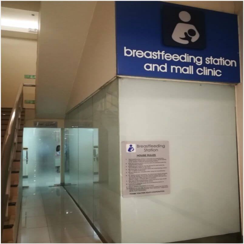 Designated Area for Breastfeeding in Vertis North Mall at Philippines Child Help Foundation