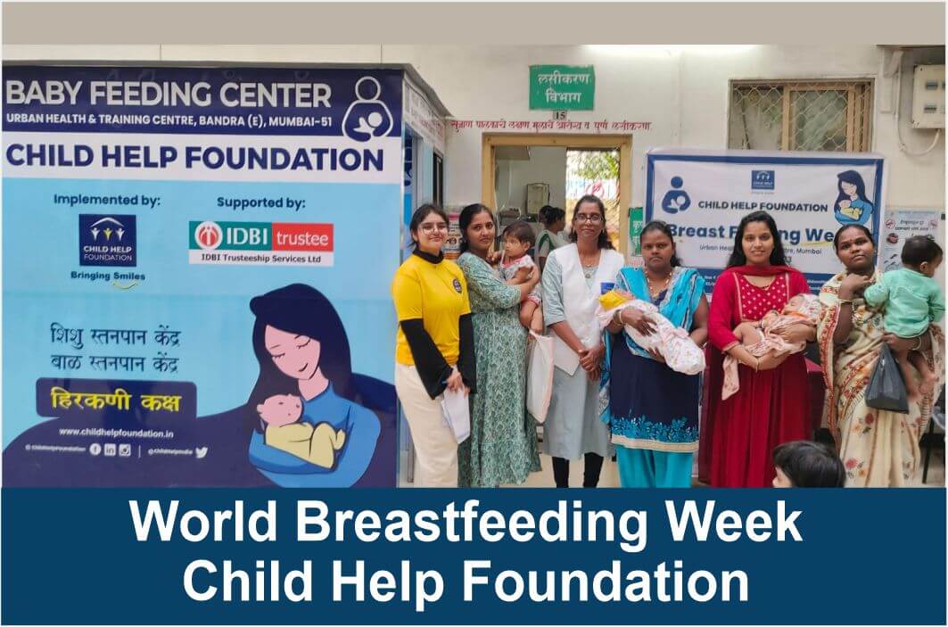 Mothers with infants at  baby feeding centres by Child Help Foundation