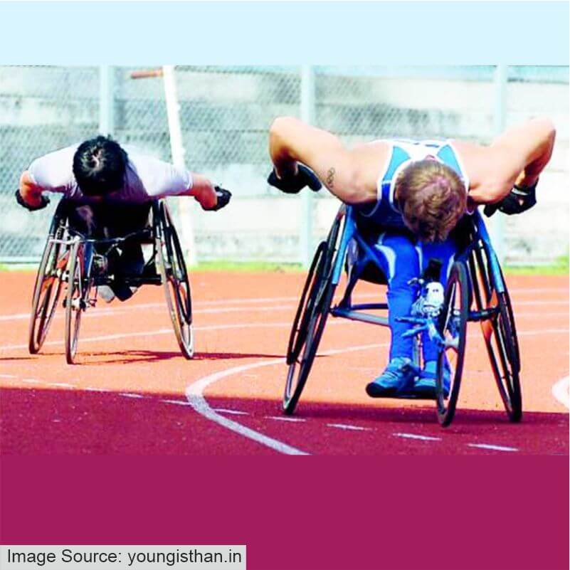 Two specially abled men actively participating in sports