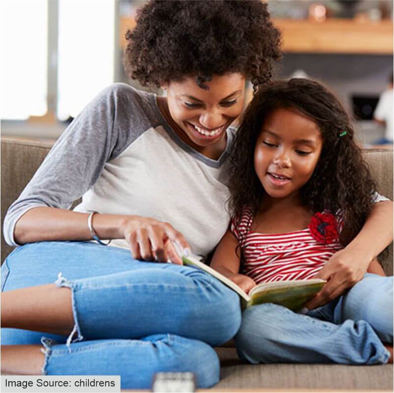 Parent Reading With a Child Child Help Foundation
