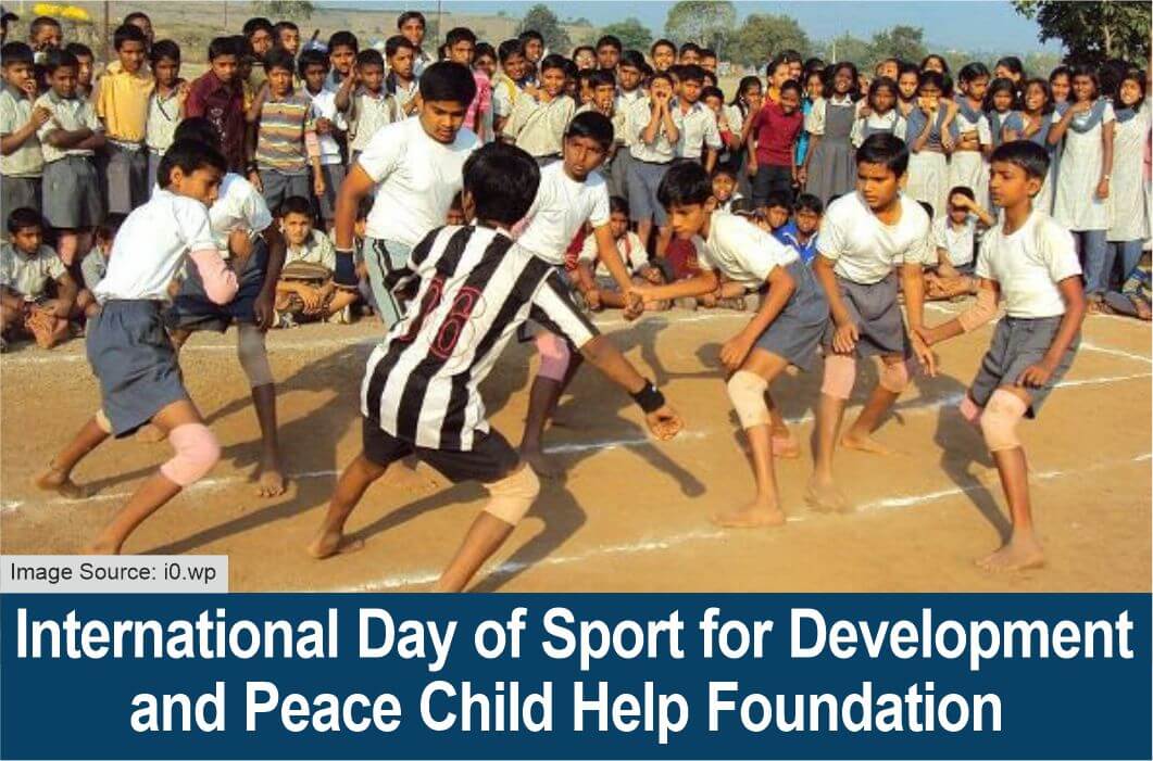 International Day of Sport for Development and Peace Child 2024 Help Foundation