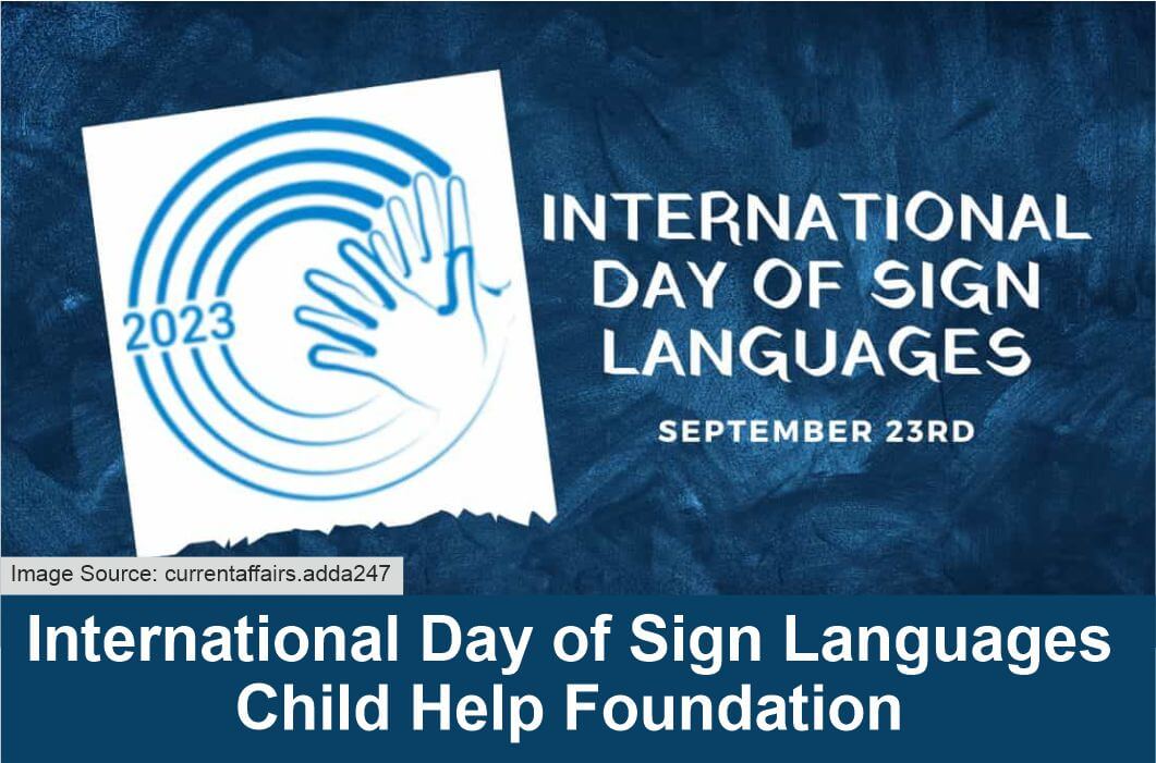 International Day of Sign Languages Child Help Foundation