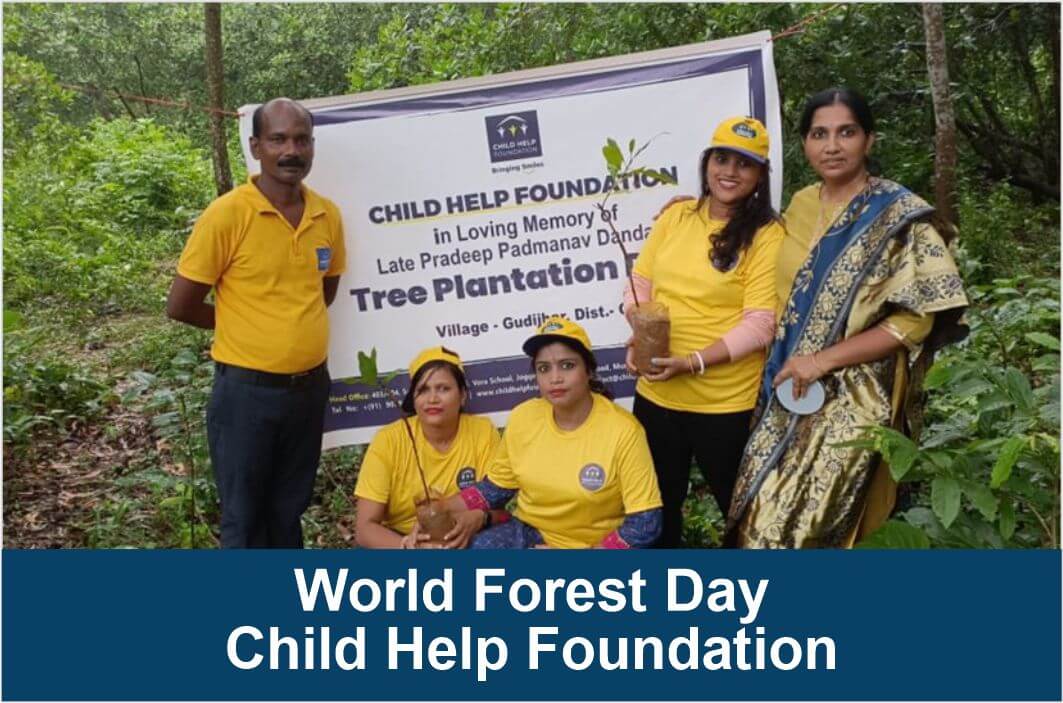 Tree Plantation by Child Help Foundation’s Volunteers