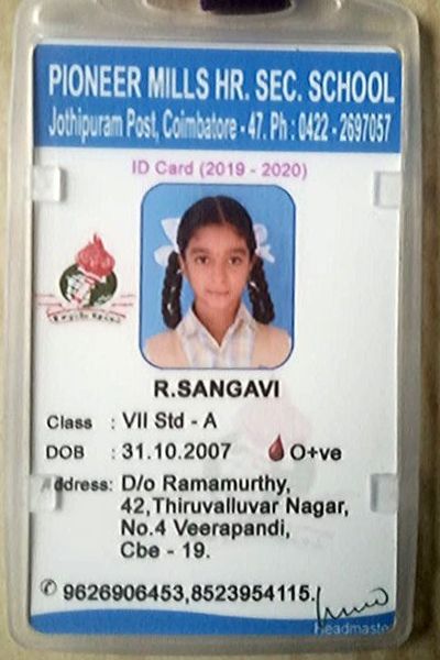 11-year-old Sangavi had already lost her Father to an Accident. Help ...